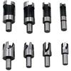 DIYI pfropfen trapano Coni Punta Legno spina foro Cutter Drill Bit Set Attrezzi Cutting, 8 pezzi