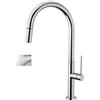 Vicario Armando 400078-CS Miscelatore Monoforo SLIM con doccetta estraibile per Lavello, Cromo Satinato