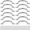 MewHunk 12 maniglie per porta dell'armadio, maniglia per mobili da cucina e maniglia cassetto in acciaio inox, ponte in acciaio inox e occhiello per barche per armadio, cassetto, cucina moderna