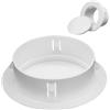Generic Copertura per foro da parete per unità AC, tappo di ventilazione rotondo in plastica, copertura protettiva per apertura a parete, resistente alle intemperie e facile da installare, bianco (120 mm)