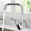 MOKEKA Rubinetto da Cucina Girevole a 360°, MOKEKA Miscelatore Monocomando per Acqua Calda e Fredda, Ideale per Lavelli da Cucina