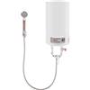 CUSANSK Caldaia orizzontale, 35 l, caldaia per acqua calda anticalc, contenitore interno smaltato, scaldabagno per cucina, WC, parrucchieri, bagni, roulotte