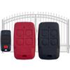 PORTATORRESTORE 2 Cover In Silicone Telecomando Cancello, Compatibile B:F:T Mitto Cool C2 C4 2 4 Canali Custodia Antiurto, Astuccio ProtettivoTelecomando Porta del Garage (Fuxia Nero)