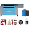 OMTech 100W Macchina per Incisione Laser CO2 con Autofocus 500x700mm Incisore Laser Pannello di Controllo Digitale Aria Assistita RDWorks(with Lightburn&Refroidisseur d'eau)