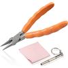LEONTOOL Pinze in acciaio inossidabile per naso a catena da 6 pollici Pinze per riparazione di occhiali Strumenti per la regolazione degli occhiali Strumenti ottici Pinze per becchi ad ago