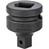 Hazet 9007S Adattatore per Avvitatori ad Impulso, Nero, Attacco Quadro, Massiccio, 10 mm 3/8 di Pollice