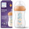 Philips Avent Natural Response - biberon da 260 ml con tettarella a flusso medio (Flusso 3), decorazione a tema foresta, SCY903/74