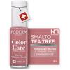 PODERM Smalto per Unghie Curativo al Tea Tree - Legno di Rosa 8ML, SwissLab | Purifica, Chiarisce e Nutre Unghie Gialle e Danneggiate | Arricchito con Tea Tree, Silicio e Biotina | Creato da un Podologo