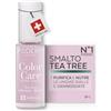PODERM Smalto per Unghie Curativo al Tea Tree - Baby Pink | 8ML - Swiss Lab | Purifica, Chiarisce e Nutre Unghie Gialle e Danneggiate | Arricchito con Tea Tree, Silicio e Biotina | Creato da un Podologo