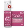 PODERM Smalto per Unghie Curativo al Tea Tree - Rose Lampone 8ML, Swiss Lab | Purifica, Chiarisce e Nutre Unghie Gialle e Danneggiate | Arricchito con Tea Tree, Silicio e Biotina | Creato da un Podologo