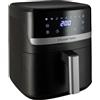 Russell Hobbs Friggitrice ad Aria, 5,5 L, Rapid Air, 9 Funzioni, Nero | Lavastoviglie OK, Ceramica Antiaderente e No BPA, Schermo Touch, Frittura Senza Olio, Griglia, Cottura al Forno e Arrosto