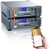 PUPVWMHB Batteria Server Rack LiFePO4 48V 200Ah (10240Wh), 2 unità. Include: BMS 100A, WiFi/Bluetooth, soppressione incendi automatica, kit rack 3U. Ideale per accumulo solare e backup domestico.