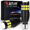 KATUR W16W 921 T15 912 LED Lampadina CANBUS Error Free Non Polarità 6500K 3030 20SMD 12V 24V per parcheggio retromarcia luci Posteriori di retromarcia (2PC, Bianco)