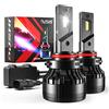 OUSHI Lampadine 9005 HB3 LED, 110W, Canbus 12V 20000LM 6500K Bianco Lampadine per Fari Abbaglianti o Anabbaglianti, Kit Lampada Sostituzione per Alogena Lampade Xenon Luci