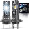 KATUR Lampadine H7 LED, 30000LM 6000K Bianco 100W Plug & Play LED H7 Abbaglianti o Anabbaglianti 1:1 Mini Dimensioni, 2 Lampadine