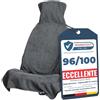Upgrade4cars Coprisedile Spugna Anteriore Grigio Cotone Auto Accessori | Accessorio pratico per il veicolo | Facile da usare e da riporre | Adatto a tutte le stagioni | Estate & Inverno