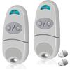 LUIRSAY Telecomando Cancello, 2 Pcs 433,92 MHz Telecomando Cancello Universali, Telecomando Cam 2 canali Compatibile con TOP 432EV, 432, 432A, 432M (Include 2 batterie extra)