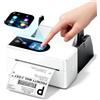 Phomemo Stampante Etichette 4x6 con Schermo Touchscreen, Bluetooth, Bianco | Stampante Termica Etichette 4x6, Stampante Etichette Adesive Bluetooth, Compatibile con Amazon, Vinted, DHL, Etsy e UPS