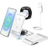 Bolvunes Caricatore Wireless 3 in 1 Ricarica per Samsung Galaxy S/Z/Note Series | per Galaxy S26 S25 Ultra Plus FE S24 S23 S22 S21 S20 Series, Z Flip/Z Fold/Note Series, Galaxy Watch 8/7/6/5/4, Galaxy Buds