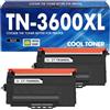 Cool Toner TN-3600XL TN-3600 TN3600XL TN3600 HL-L5210DN Toner Con Chip 2-Pack | Compatibile per Brother TN3600XL MFC-L5710DW MFC-L5710DN MFC-L6710DW HL-L6210DW DCP-L5510DW MFC-L6910DN HL-L5210DW HL-L5215DN