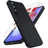 LeYi Cover per Samsung Galaxy A37 5G con 2 Pezzi Vetro Temperato(Nero) | Custodia Morbida Silicone Liquida TPU Protettivo Ultra Slim Antiurto Case con Protezione Fotocamera per Samsung Galaxy A 37
