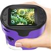 BEBANG Microscopio Bambini Digitale STEM Regalo: Kit Scientifico Completo 4-12 | Scheda 32GB / Vetrini in vetro reali / Custodia EVA / Ingrandimento 200-1000X / Batteria ricaricabile / Slot vetrino 3 mm