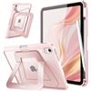 FINTIE Cover per iPad (A16) 11ª Gen 11" (2025) / iPad 10ª Gen 10.9" (2022) | con Portapenne - Antiurto Opaca Trasparente Posteriore Custodia con Supporto Multi-angolo, Pink