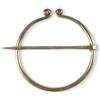 HEMAD fibra vichinga (1 pezzo) realizzata a mano ⌀6,7 cm, in ottone stile medievale, modello Idomeneus