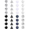 Rajnard Piercing Ball Piercing Palline 316L Acciaio ChirurgicoPalline di Ricambio per Piercing All'ombelico Lingua Arco Orecchio Labbro Naso Setto 14G 16G 3mm 5mm 8mm Donna Uomo