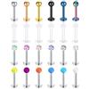 Rajnard Piercing Labbro Labret Studs 16G Acciaio Chirurgico e plastica bioflex 6/8/10mm Piercing Tragus Helix CZ Ball