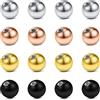 Rajnard Piercing Ball Piercing Palline 316L Acciaio ChirurgicoPalline di Ricambio per Piercing All'ombelico Lingua Arco Orecchio Labbro Naso Setto 14G 16G 3mm 5mm 8mm Donna Uomo