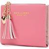 CHAOFANXI Portafoglio Donna Borsetta Portamonete Sottile Pochette Piccolo Portafogli in Pelle Squisita PU con Cerniera e chiusura a Scatto Scomparti per Carte Multipli, Fucsia