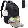 GOLF SUPAGS Zaino Pranzo Termico, Zainos Porta PC 16 Pollici, Zainos Pranzo con Scomparto Pranzo Isolato, per Viaggio Scuola Lavoro Picnic (Nero)