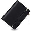 CHAOFANXI Portafoglio Donna Borsetta Portamonete Sottile Pochette Piccolo Portafogli in Pelle Sintetica,Nero