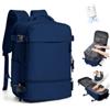 SZLX Zaino Ryanair 40x30x20 Sottovuoto con Pompa Bagaglio a Mano | Wizzair 40x30x20 Zaino da Viaggio 40x20x25 Borse da Cabina per Easyjet Borsa da Viaggio Donna Uomo con scomparto scarpe