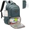 GOLF SUPAGS Zaino Pranzo Termico, Zainos Porta PC 16 Pollici, Zainos Pranzo con Scomparto Pranzo Isolato, per Viaggio Scuola Lavoro Picnic(Verde Scuro)