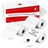 Phomemo 3 Rotoli Etichette Adesive per M110/M220/M108, 30×20mm, 900 Pcs | Phomemo M110/M220/M108/M221 Etichette autoadesive termiche impermeabili per Logos, aziende, negozi, famiglie, scuole, bianco