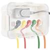 RESTMO Scatola di Sicurezza Impermeabile con Coperchio Trasparente Extra Grande IP54 (32x22x13 cm) - per Esterni, Resistente alle Intemperie, Scatola Elettrica Protettiva, Colore Bianco Trasparente