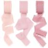 Aucuu 3PCS Nastro in Chiffon, 2.5cm * 6.4m, per Artigianato, Natale, Decorazioni, Feste di Compleanno, Matrimoni, Bomboniere