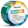 Resiners Nastro Resina Verde 2IN x 120FT per Stampaggio Resina Epoxy | Nastro Adesivo Termico, Resistente UV e Alte Temperature, Facile da Rimuovere, per Tavoli Effetto Fiume, Rimuove Residui