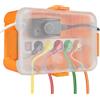 RESTMO Scatola di Sicurezza IP54, Scatola Elettrica da Esterno Arancione | Coperchio Trasparente, 32x22x13 cm, Per Esterni, Resistente alle Intemperie, Scatola Elettrica Protettiva