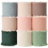 Aucuu 9PCS Nastro in Chiffon, 2.5cm*2.74m, per Artigianato, Natale, Decorazioni, Feste di Compleanno, Matrimoni, Bomboniere