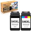 7Magic 545 XL 546XL Cartucce d'inchiostro Compatibile Canon PIXMA PG-545XL 546XL | PG545XL CL-546XL,Sostituzione per Canon PIXMA,TR4550,TS3151,TS3150,MG2550,MG2550S,MX495,MG3050,MG3051,MG2950,Nero & Tricromia