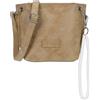 Fritzi aus Preussen Fritzi03N Vintage Crossbody Borsa a Tracolla Donna Ecopelle Vegan con Ciondolo Rimovibile per Festival e Città 22,5 x 20,5 x 8,5 cm - Nero - Rosa - Marrone - Verde - Grigio - Pink - Blu