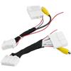 Marchfunny Cavo adattatore telecamera posteriore 24 pin+28 pin per Toyota, cavo di alimentazione della linea di rilevamento di retromarcia, cablaggio telecamera di backup 12 V