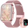 LODIMEKE Smartwatch per Apple Samsung Android, Chiamate e WhatsApp | 1.85 Orologio Uomo Donna con Pressione Sanguigna, Frequenza Cardiaca, Sonno, 100+ Sports Contapassi, Assistente AI