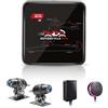 VSYSTO Q3L 2K - Dashcam anteriore e posteriore per moto, 5G, Wi-Fi, Dual 1440P, GPS esterno, visione notturna, impermeabile, telecomando via cavo con stato LED, modalità parcheggio, fino a 512 GB (Q3L