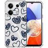 Choeeu ChoosEU Clear Cover per Xiaomi Redmi Note 13 Pro 5G / Poco X6 5G, Love | Sottile TPU Silicone Trasparente Custodia, Disegni Colorate Fiore Fiori Motivo, per Ragazza, Antiurto Protettiva Morbido Case