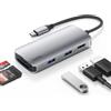 Belkin Hub USB-C, adattatore multiporta 5 in 1: docking station USB-C con HDMI 4K, 2 porte USB-A, slot per schede SD e slot per schede MicroSD per MacBook Pro, Air, iPad Pro, XP e altro ancora