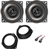 IPNOSIS Kit 2 Casse Posteriori AXTON AE100 Per Fiat Bravo Dal 2007 In Poi Con 2 Supporti Posteriori e 2 Connettori